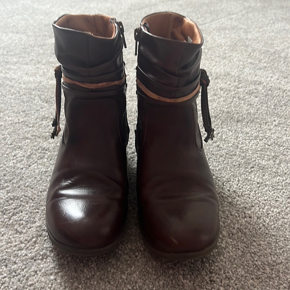 Sketcher Brown Leather Boots